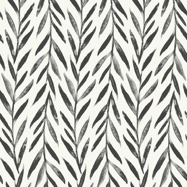 Willow Peel & Stick Wallpaper in Black