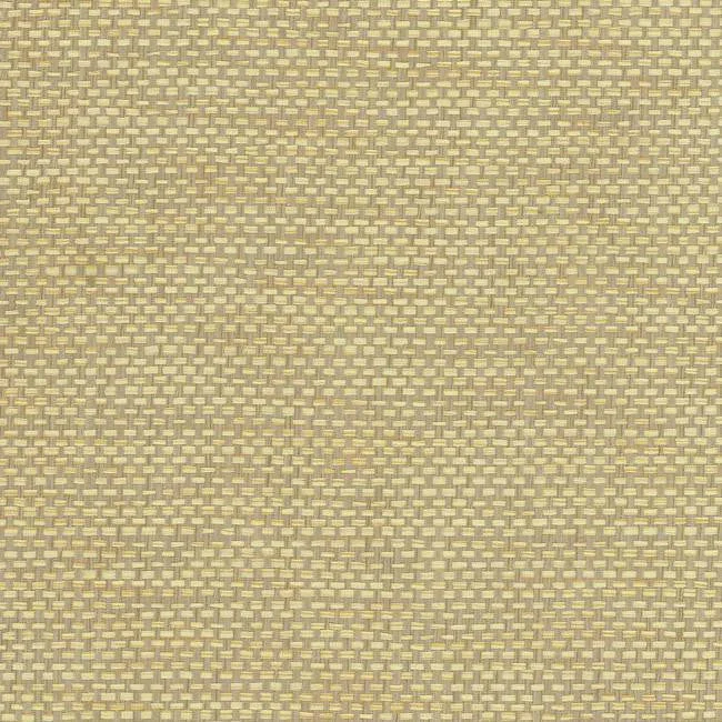 Woven Crosshatch Wallpaper in Cream and Grey from the Grasscloth II Collection