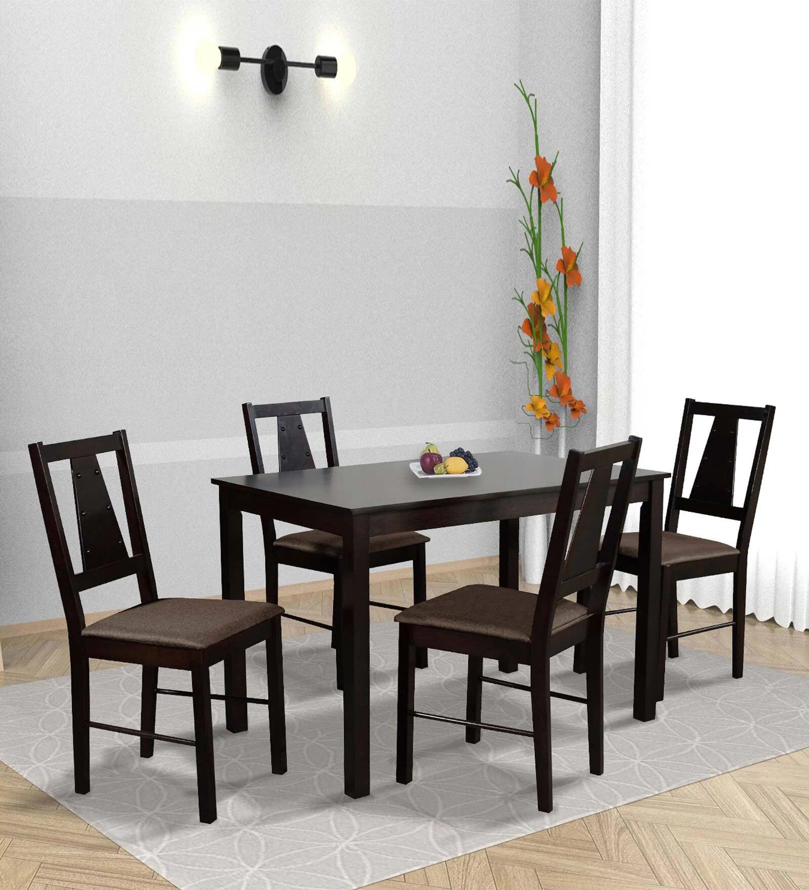 4 Seater Dining Set in Wenge Finish