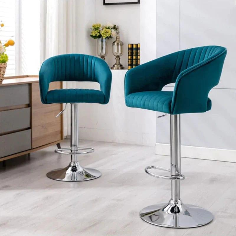 DEE SWIEL ADJUSTABLE BAR STOOL SET OF 2