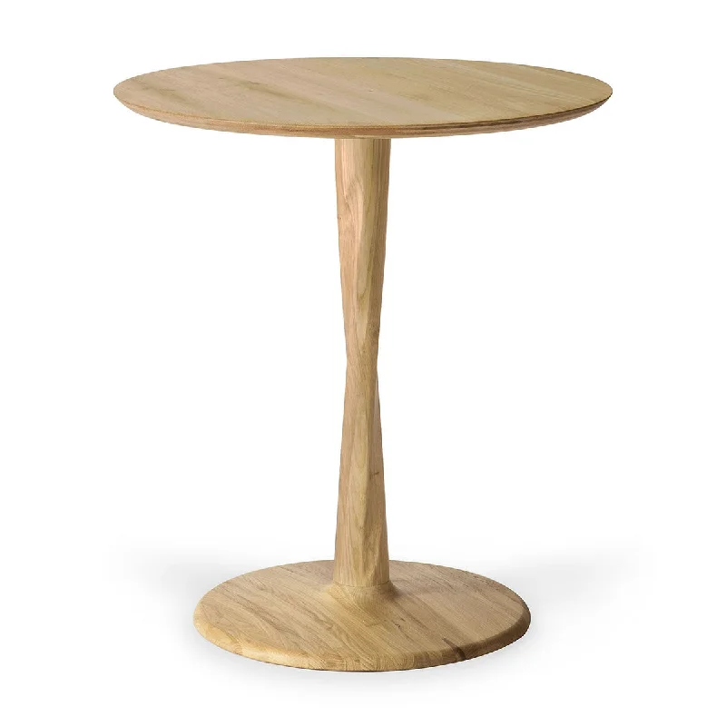 Torsion Round Dining Table (Oak, 70cm)