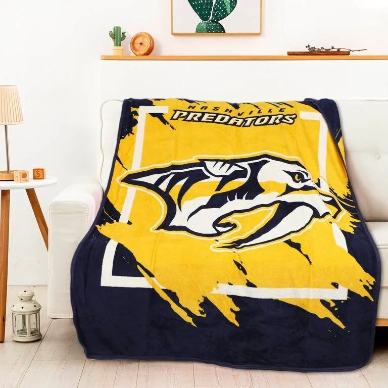 NHL Nashville Predators Dimensional Micro Raschel Throw Blanket