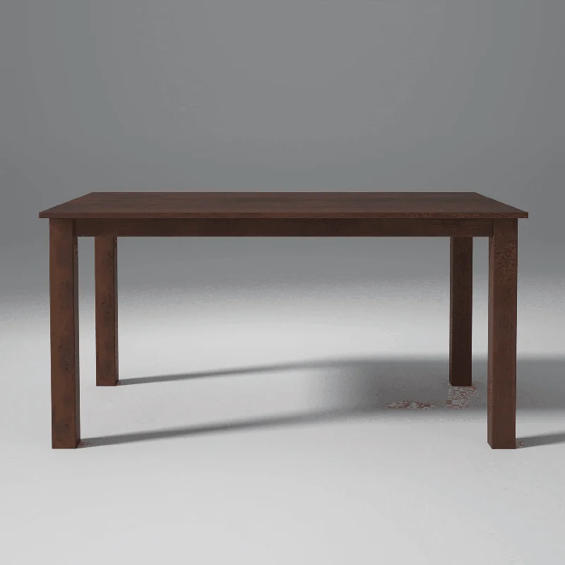 Oliver Mango Wood Dining Table In Walnut Finish