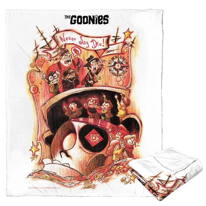 Warner Brothers WB100 Goonies Illustration Silk Touch Throw Blanket