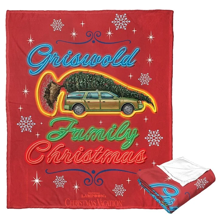 Warner Brothers WB100 Griswold Christmas Silk Touch Throw Blanket