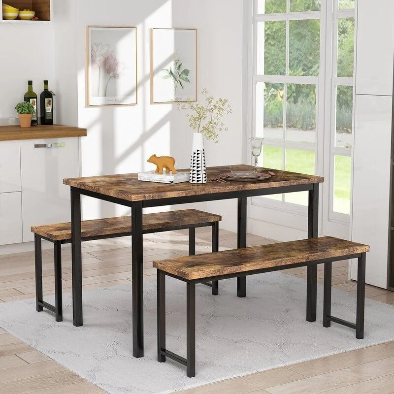 Blomkest 4 - Person Breakfast Nook Dining Set