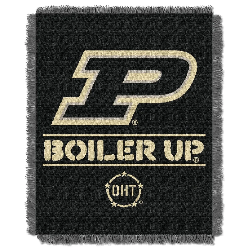 COL 019 Purdue OHT Rank Jacquard Throw