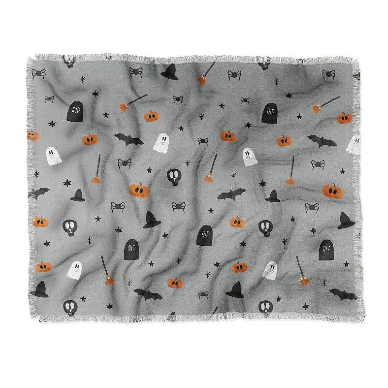 Deny Designs Hello Twiggs Happy Halloween Throw Blanket