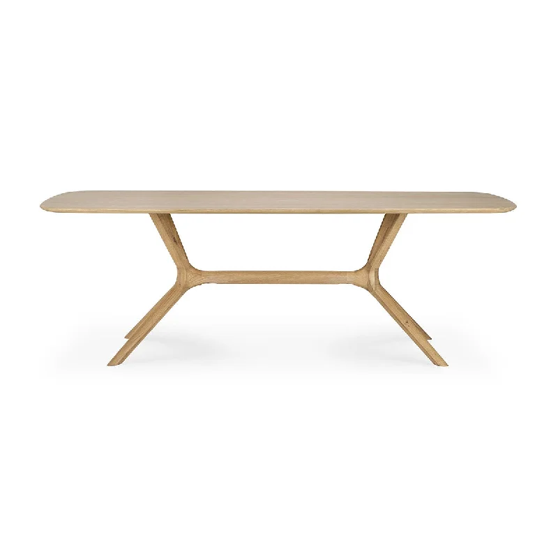 X Rectangle Dining Table (Oak, 224cm)