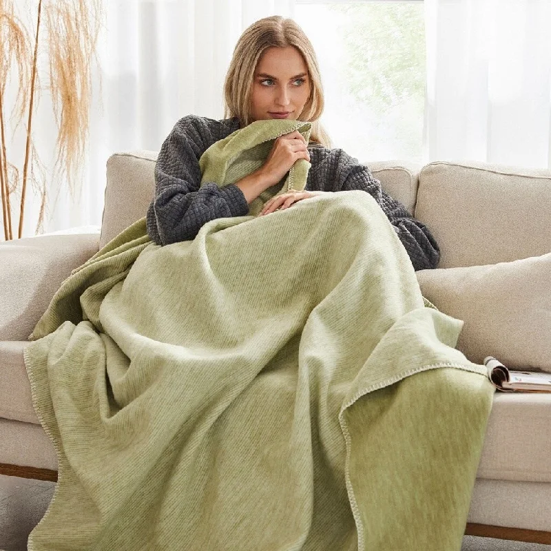 Lausanne Solid Soft Oversize Throw Blanket Available in 7 Colors