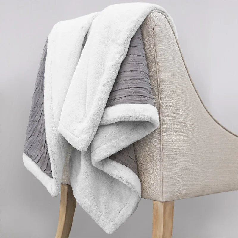 Matelasse Reversible Throw by Cozy Classics