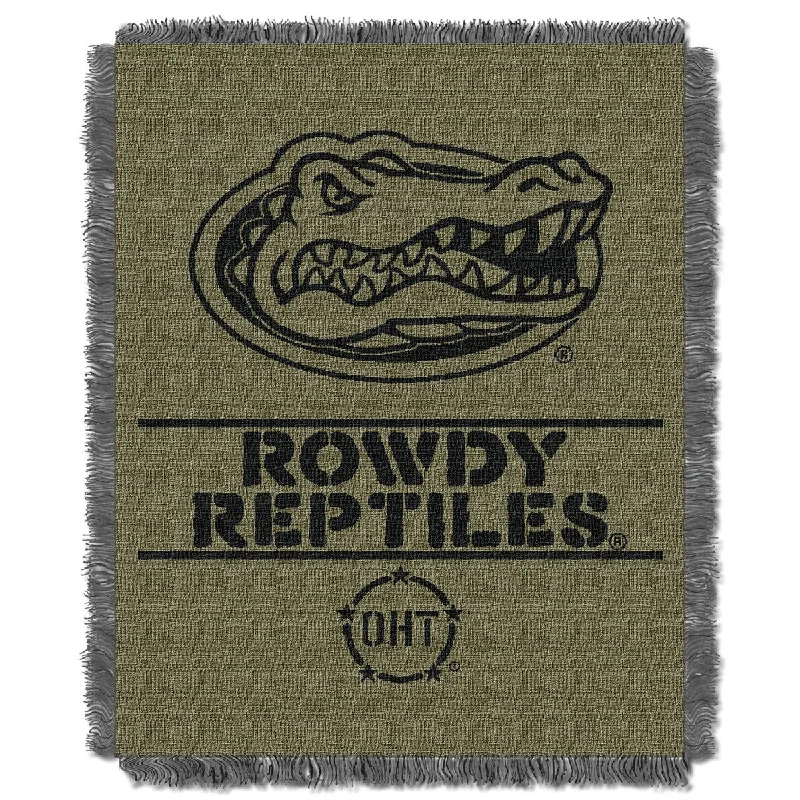 NCAA Florida Gators OHT Rank Jacquard Throw Blanket