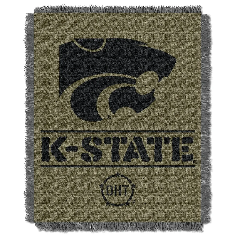 NCAA Kansas State Wildcats OHT Rank Jacquard Throw Blanket