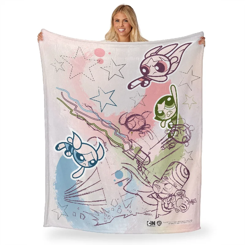 Warner Brothers Powerpuff Girls Silk Touch Throw Blanket