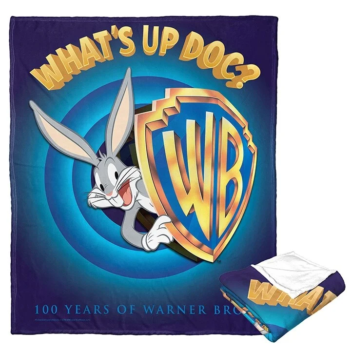 Warner Brothers WB100 What's Up Doc Silk Touch Throw Blanket