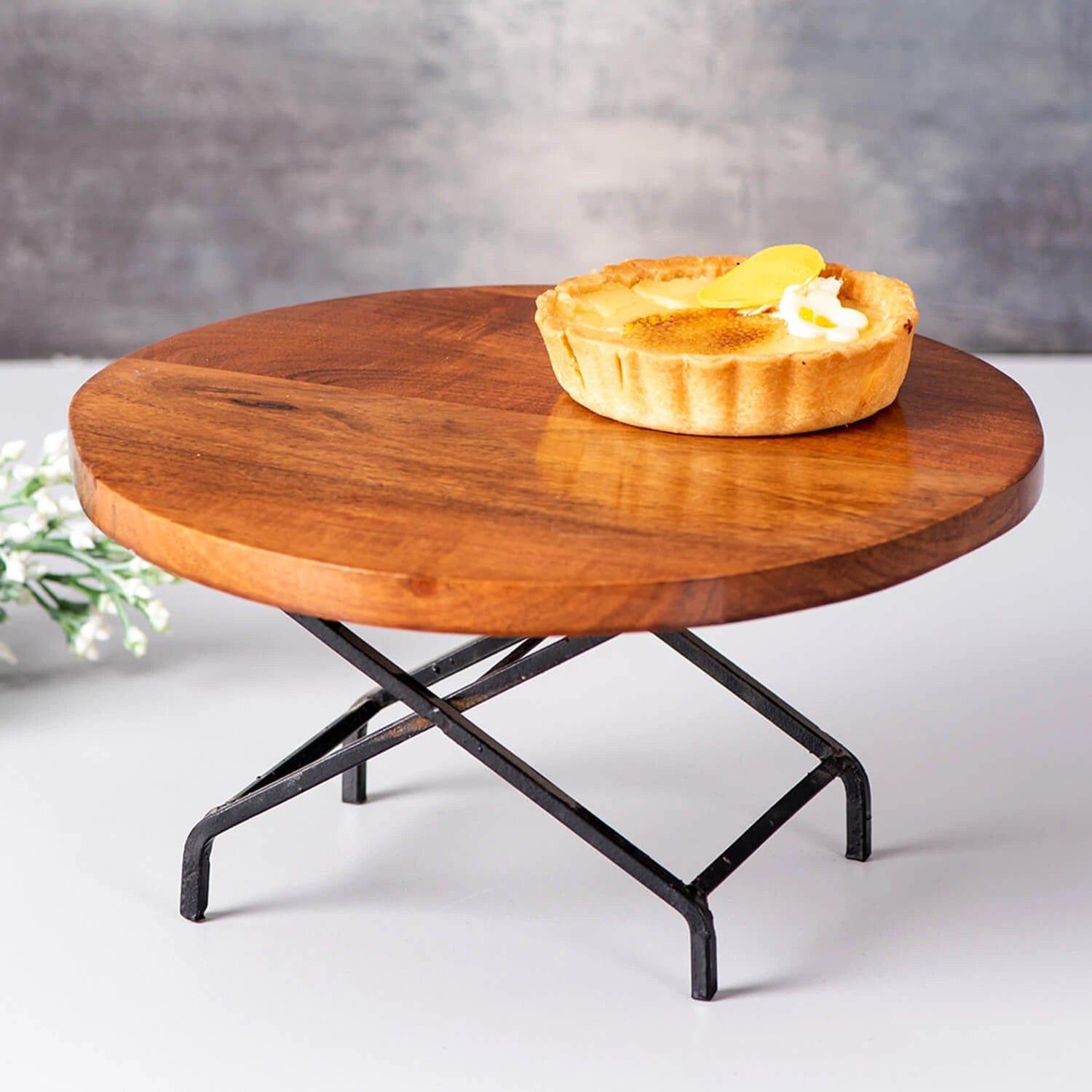 WOODEN CAKE STAND FOR DINING TABLE | SHEESHAM WOOD