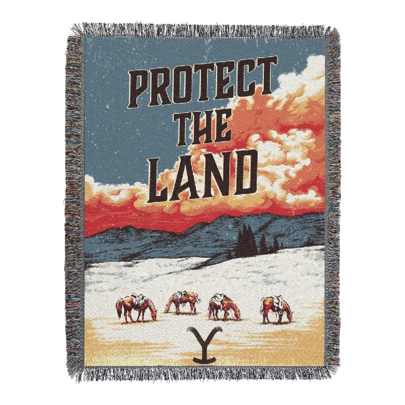 Yellowstone Protect Woven Tapestry Throw Blanket