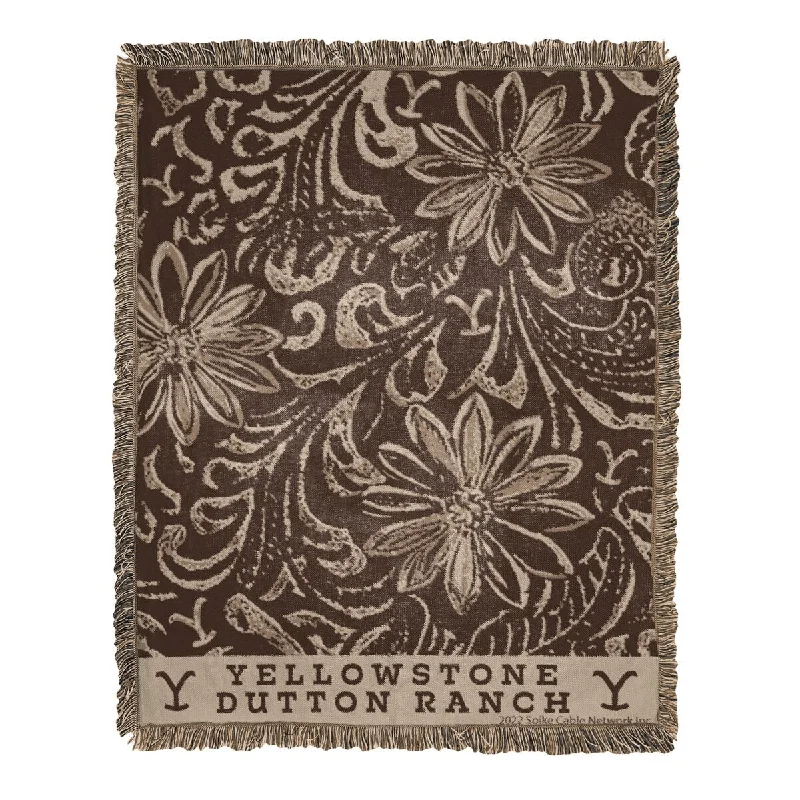 Yellowstone Saddle Woven Jacquard Throw Blanket