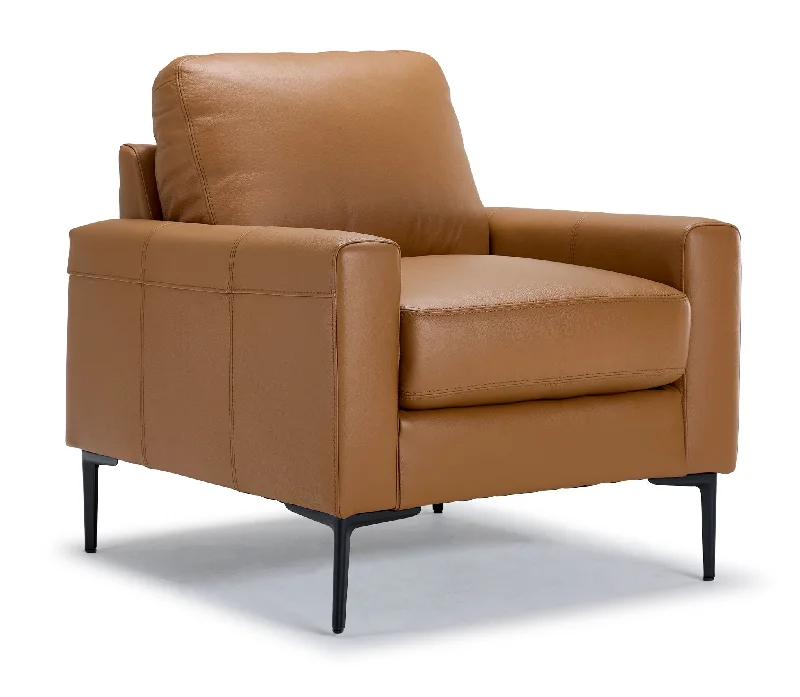 Chito Leather Chair - Saddle