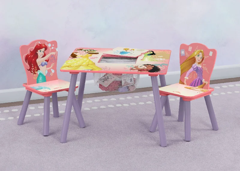 Princess Table and Chair Set with Storage