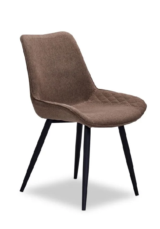 Elxse Side Chair-Brown, Black