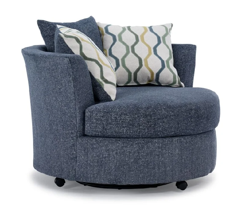 Fairmont Swivel Chair - Blue