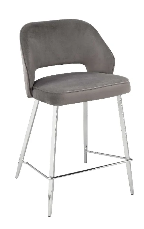 Madagascar Counter Height Stool - Grey