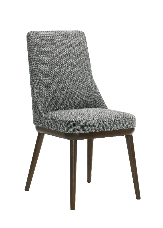 Mikael Dining Chair - Grey, Weathered Oak