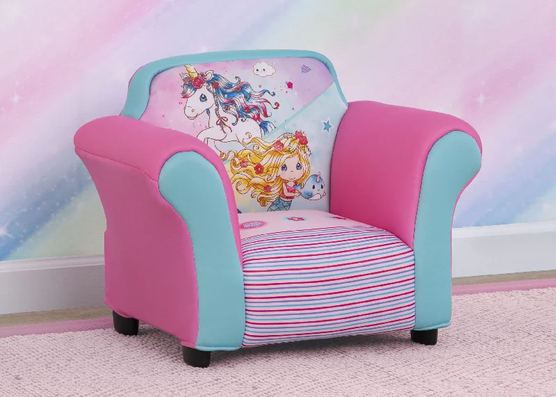 Precious Moments Upholstered Chair with Sculpted Plastic Frame