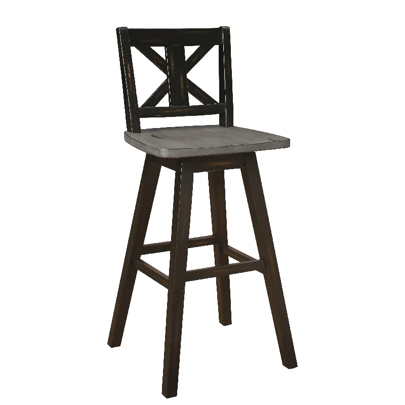 Willa Bar Height Stool - Black, Grey