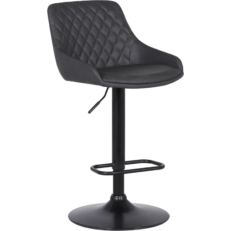 Anibal Adjustable Height Stool - Black - (LCANSWBABLGR)