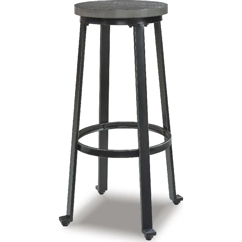 Challiman Bar Height Stool - Antique Gray - (D307-330)