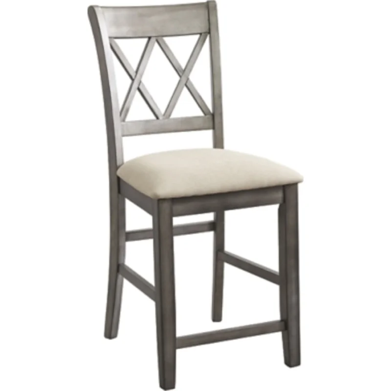 Curranberry Counter Height Stool - Metallic Gray - (D679-124)