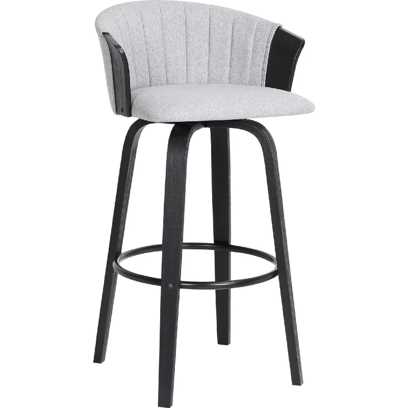 Diana Counter Height Stool - Light Grey/Black - (LCDIBABLKLTGR26)