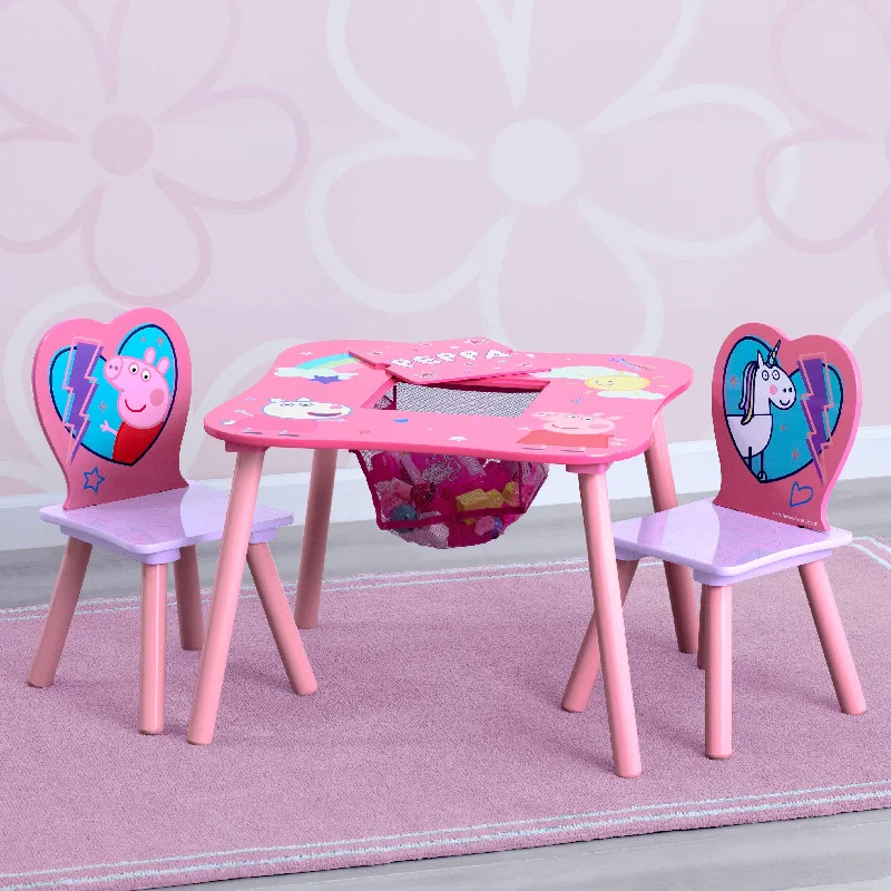 Peppa Pig Table and Chair Set with Storage