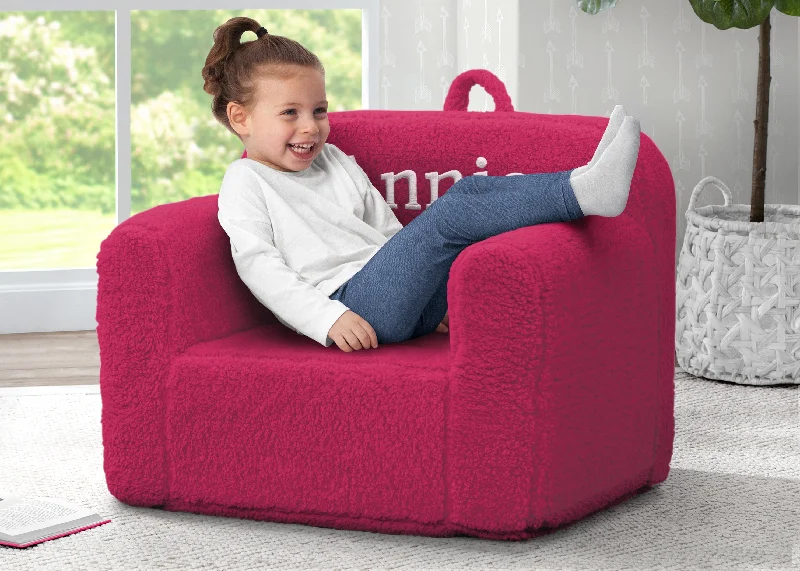 Personalized Cozee Sherpa Chair for Kids