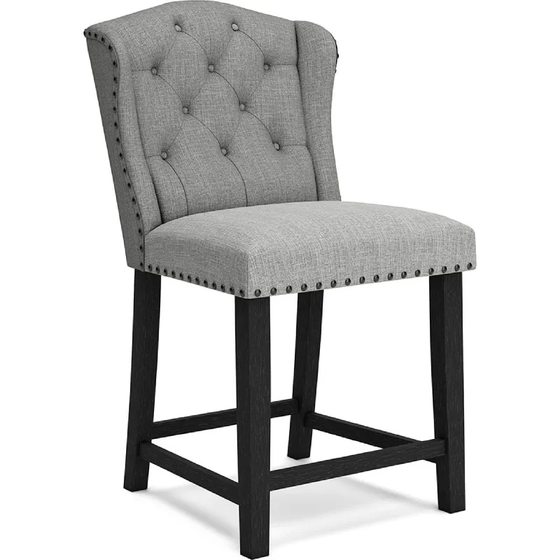 Jeanette Counter Height Stool - Gray - (D702-224)