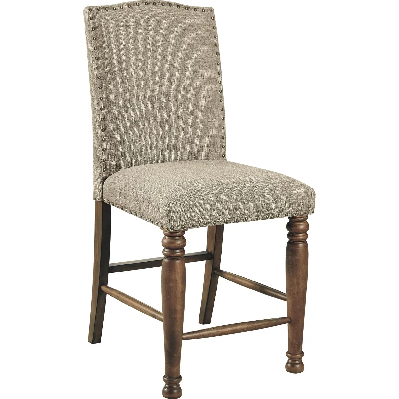 Lettner Bar Stool - Gray/Brown - (D733-124)