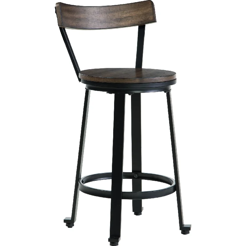 Melenski Counter Height Stool - Grayish Brown/Black - (D271-224)