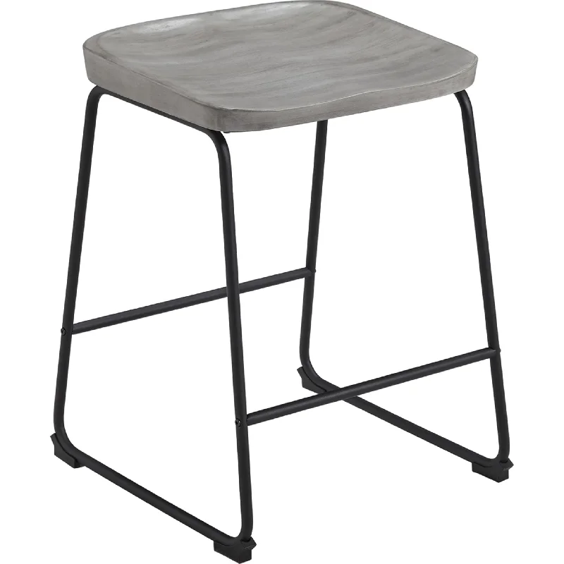 Naples Bar Stool - Gray/Black - (D205-024)