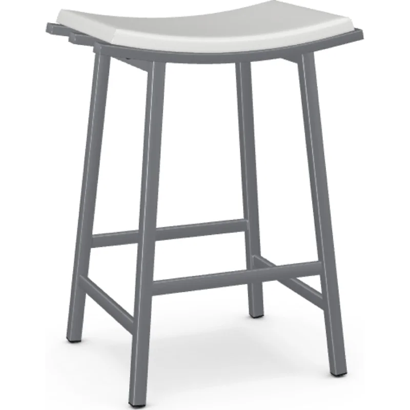 Nathan Bar Height Stool - Blizzard/Magnetite - (40033-30-24-DH)