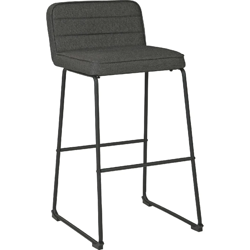 Nerison Bar Height Stool - Gray/Black - (D225-230)