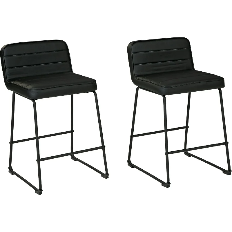 Nerison Bar Stool - Black - (D225-124)