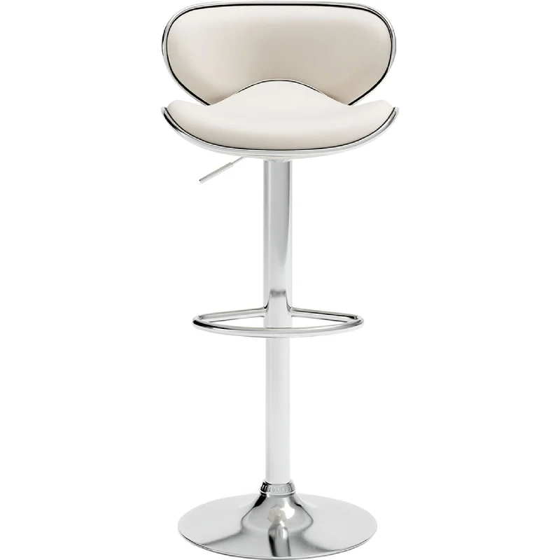 Pollzen Adjustable Height Stool - White - (D121-430)