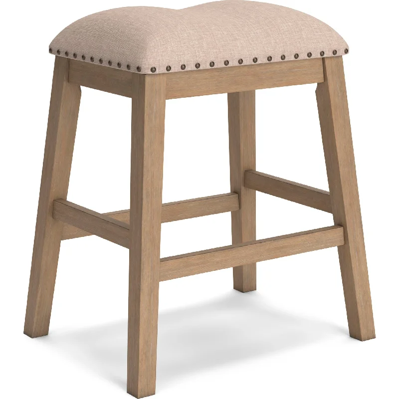 Sanbriar Counter Height Stool - Light Brown - (D393-024)