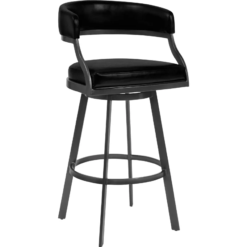 Saturn Counter Height Stool - Vintage Black - (LCSNBAMFVB26)