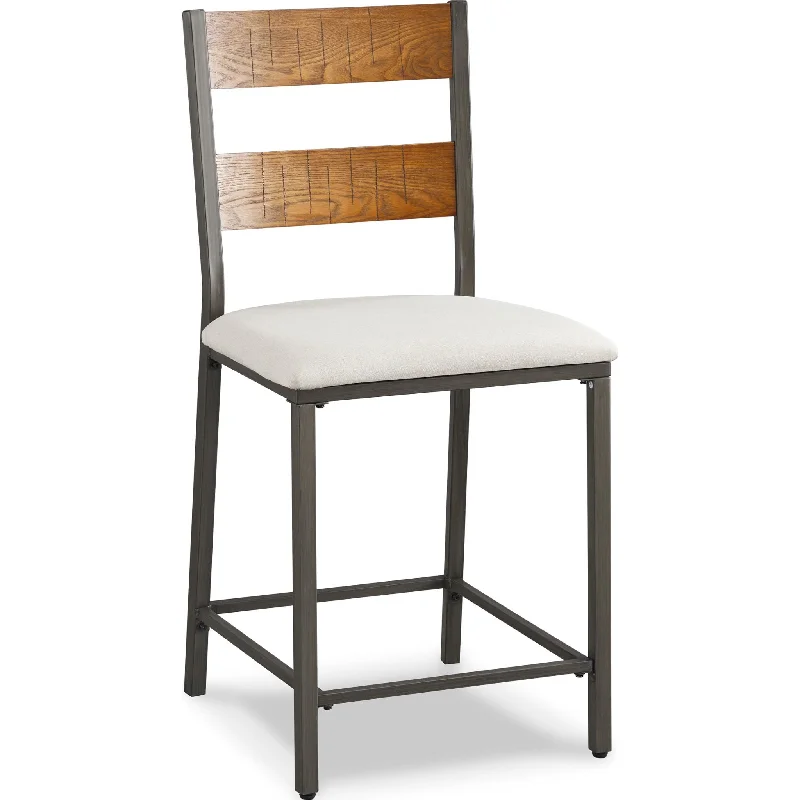 Stellany Bar Stool - Brown/Gray - (D489-124)