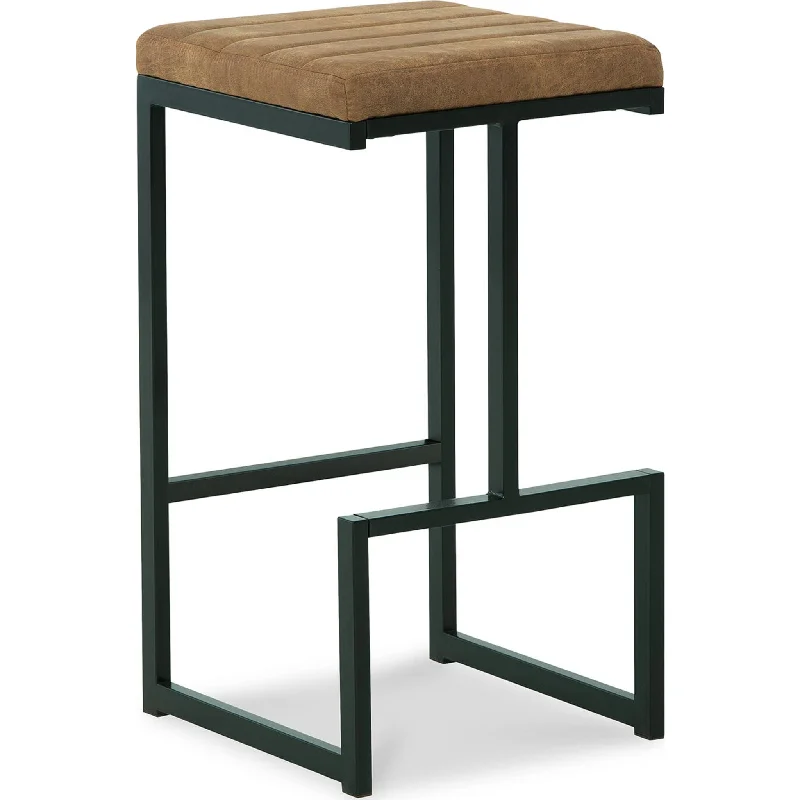 Strumford Bar Height Stool - Caramel/Black - (D109-230)