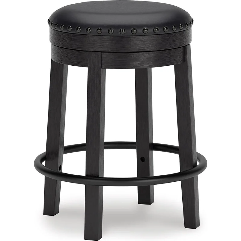 Valebeck Counter Height Stool - Black - (D546-824)