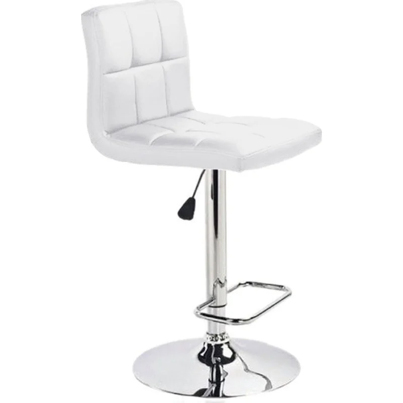 Victory Adjustable Height Stool - White - (100162)